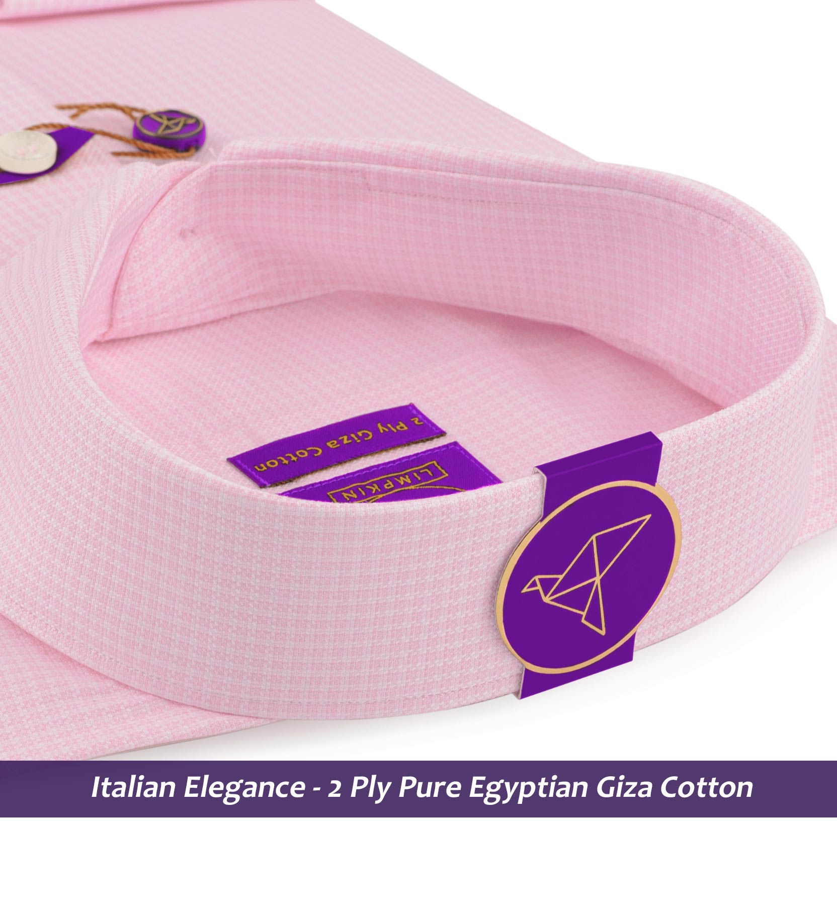 Aswan- Flamingo Pink & White Check