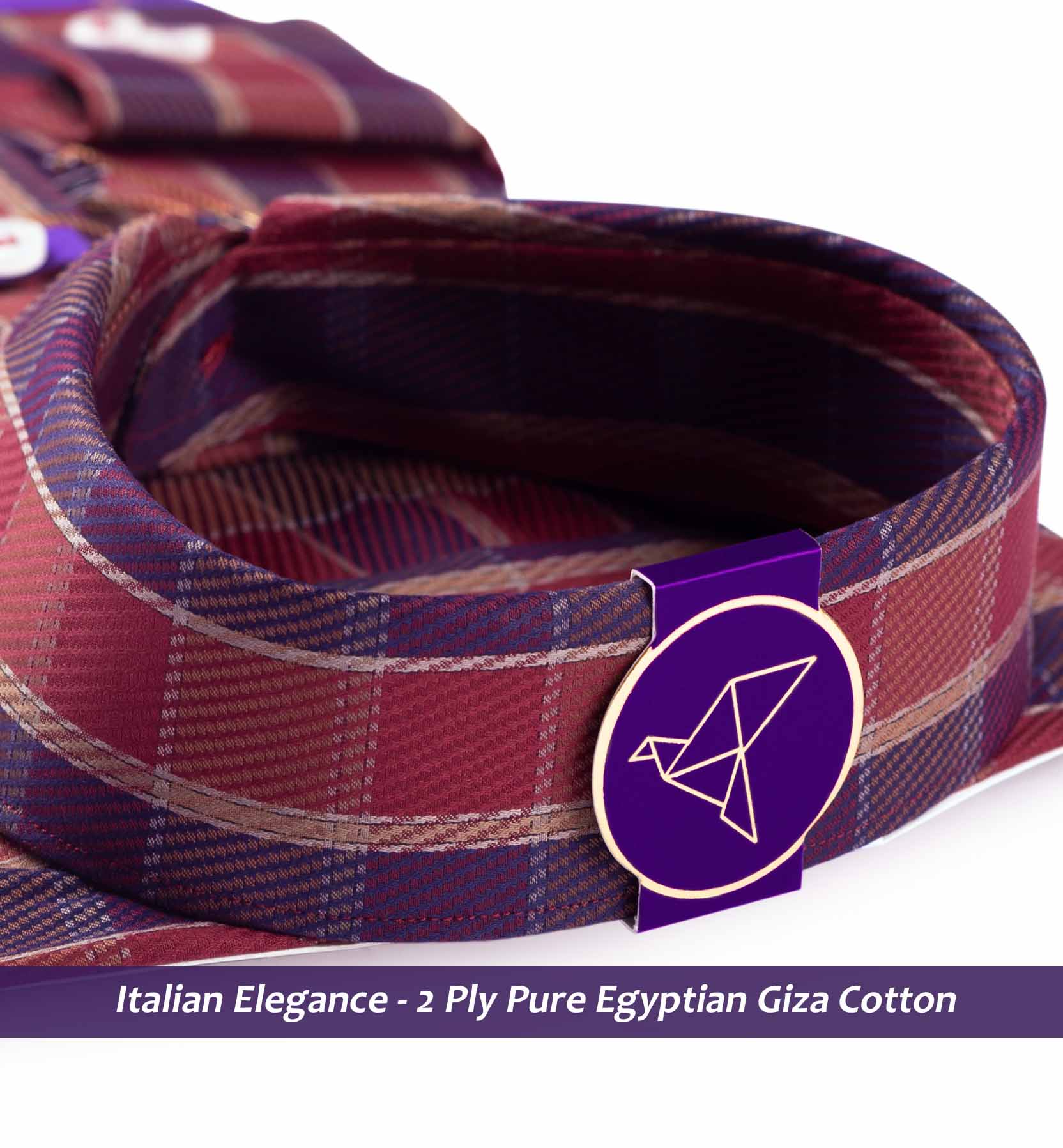 Rochdale- Burgundy & Beige Check