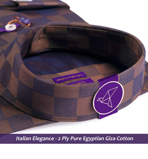 Copenhagen- Cedar Brown & Navy Check