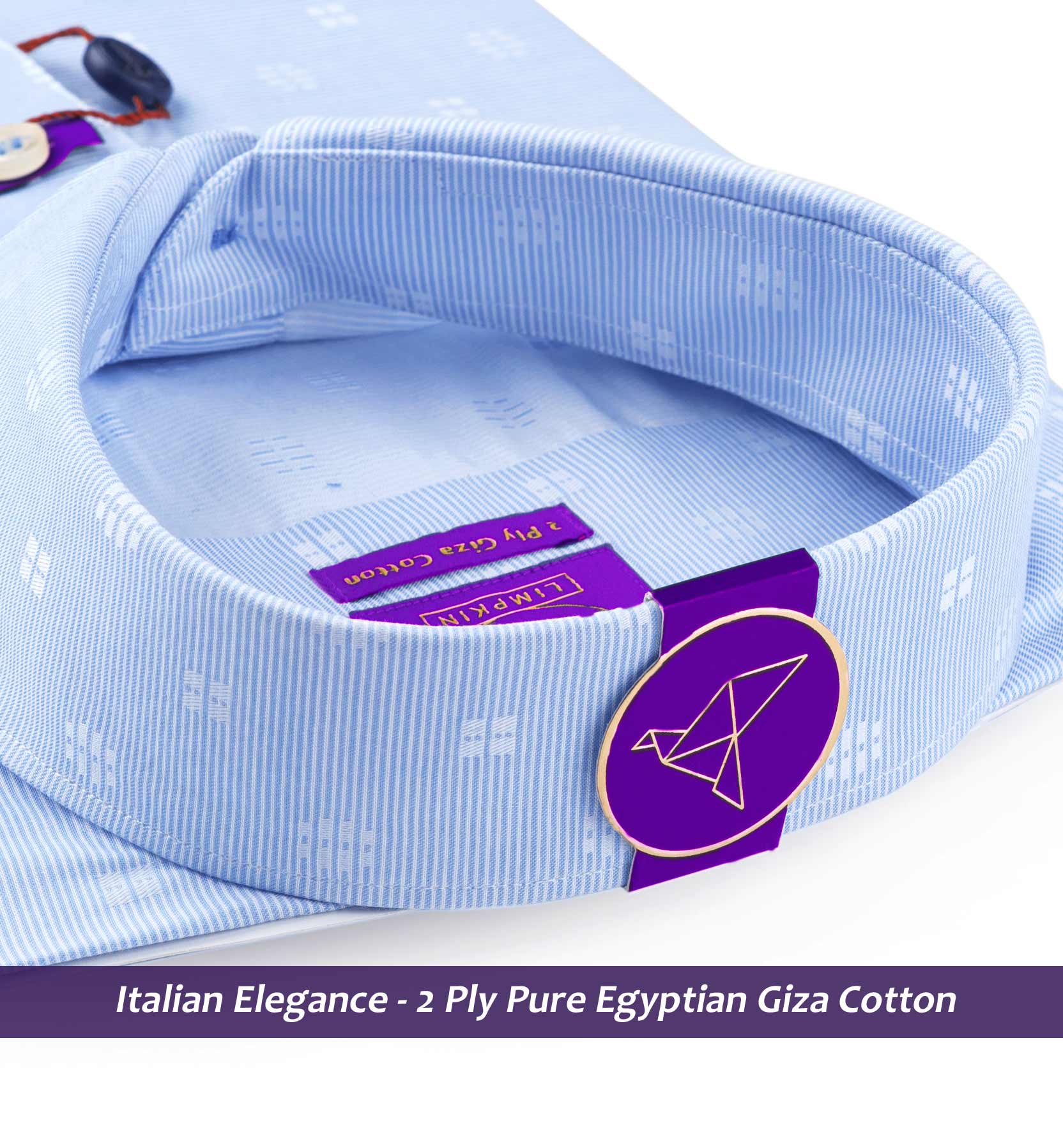 Zurich- Sky Blue Horizontal Stripe