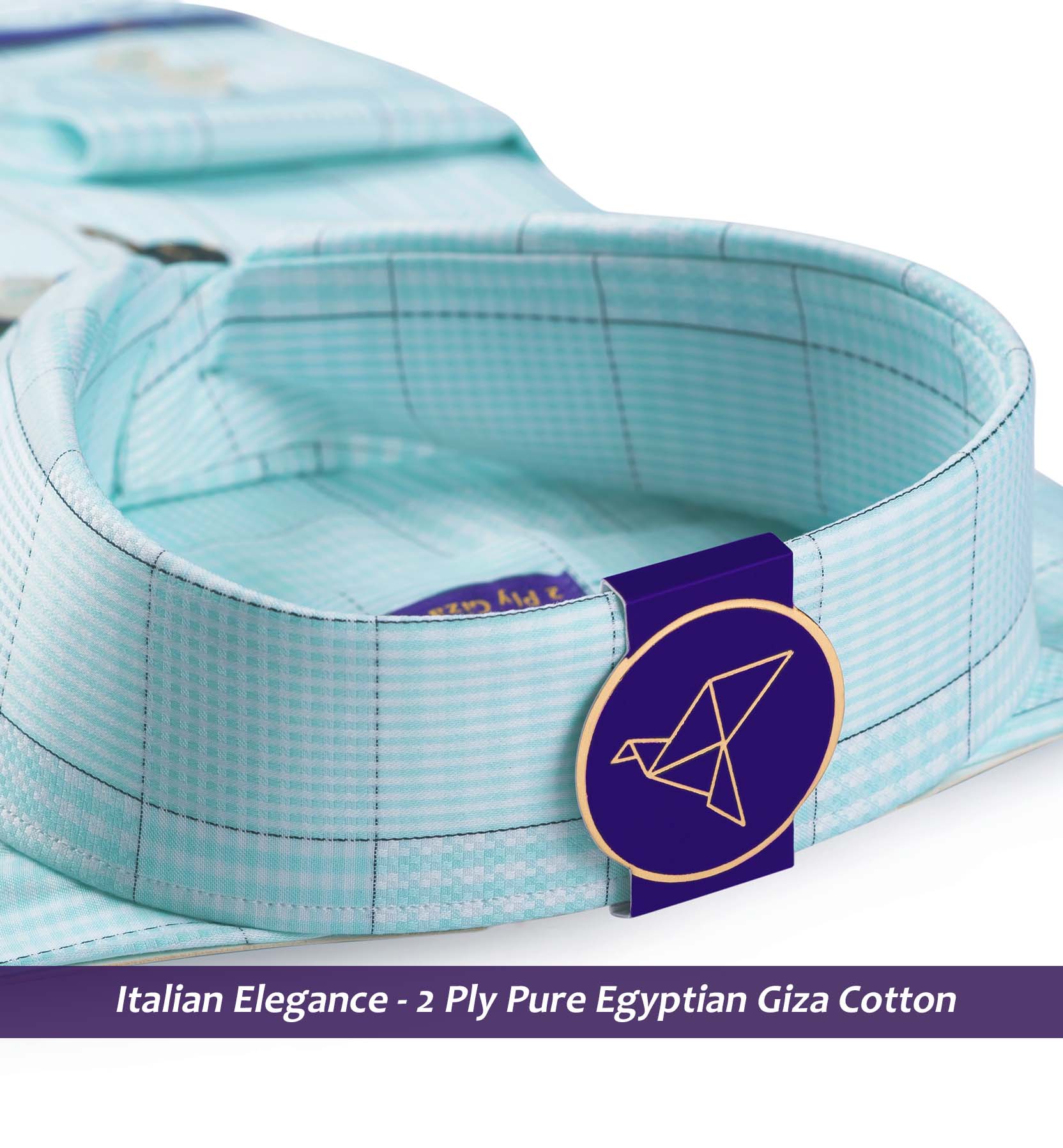 Finland- Turquoise & Navy Check