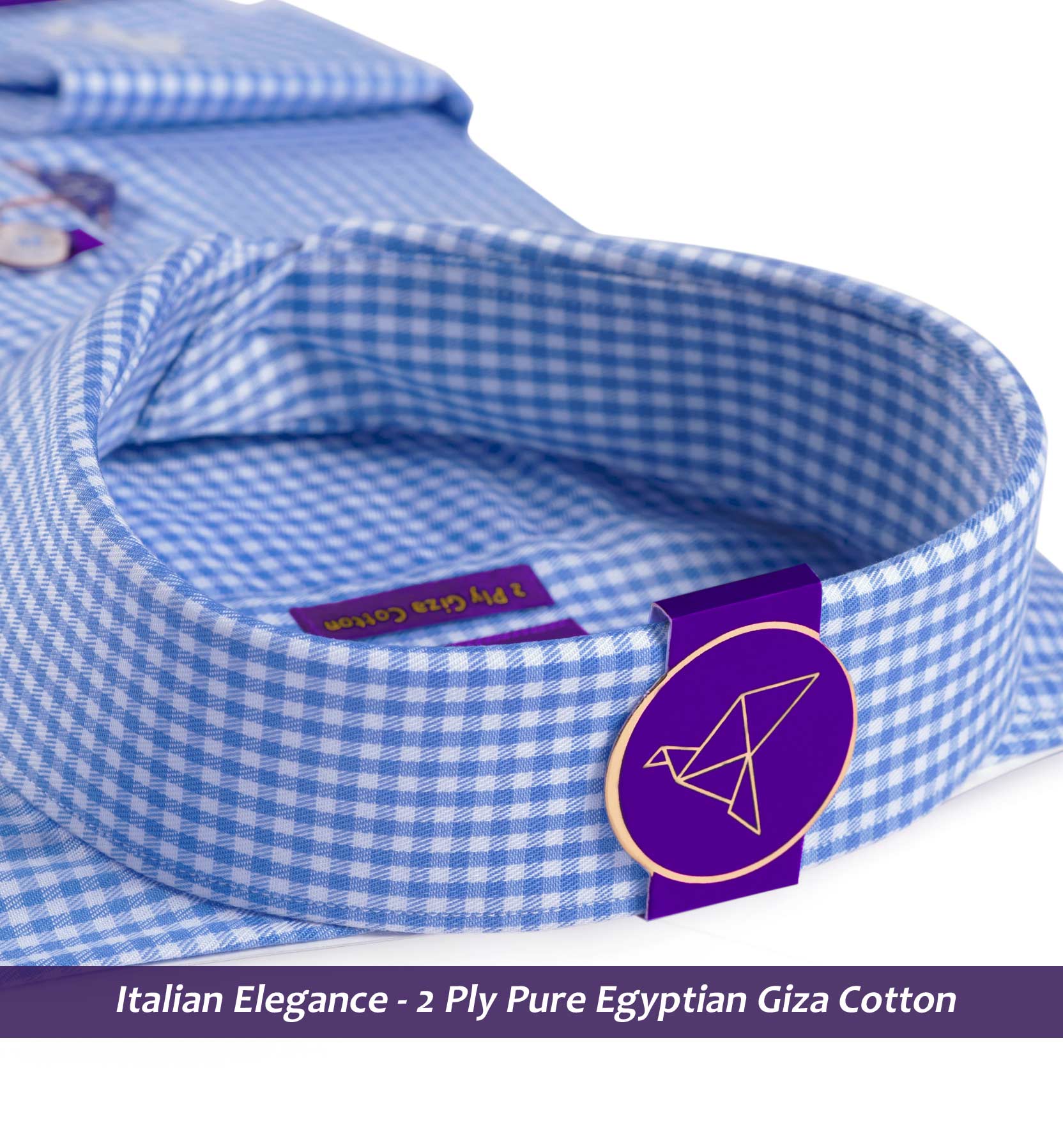 Orlando- Azure Blue & White Magical Check