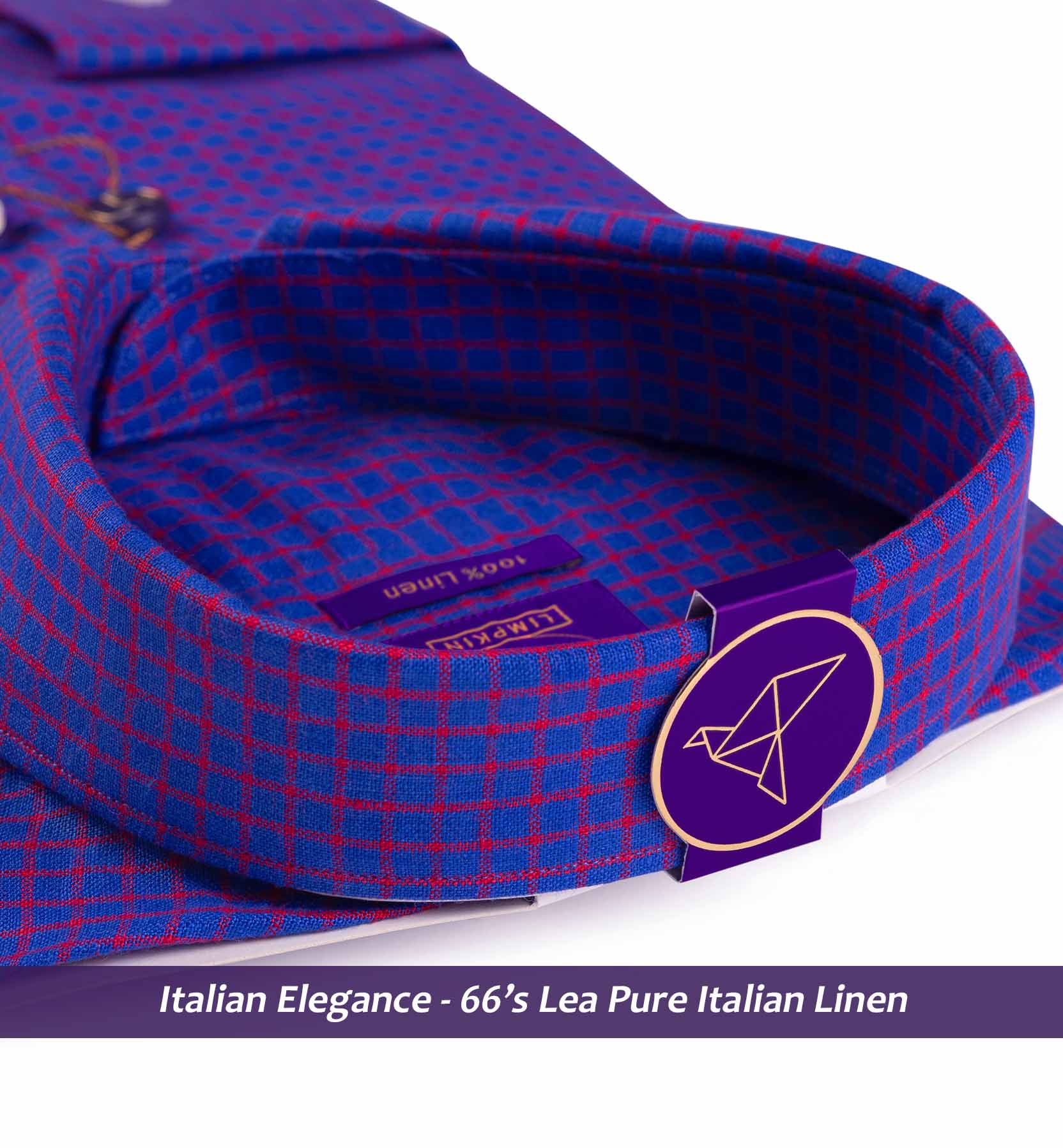 Men's shirt in Deep Violet & Burgundy Check - Shirts for men