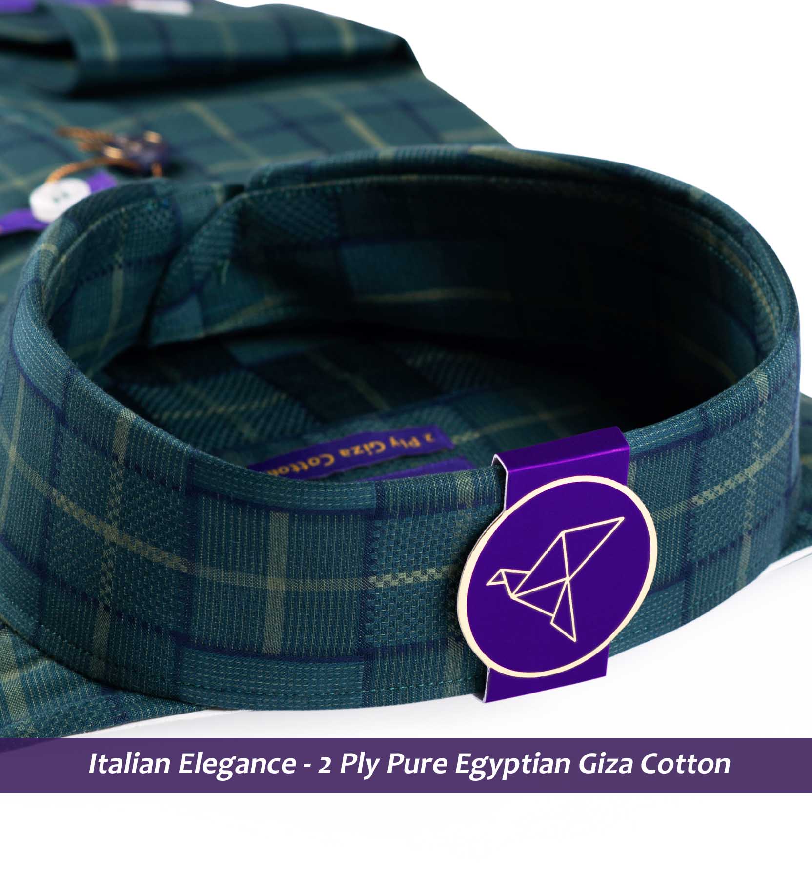 Surrey- Seaweed Green & Navy Check