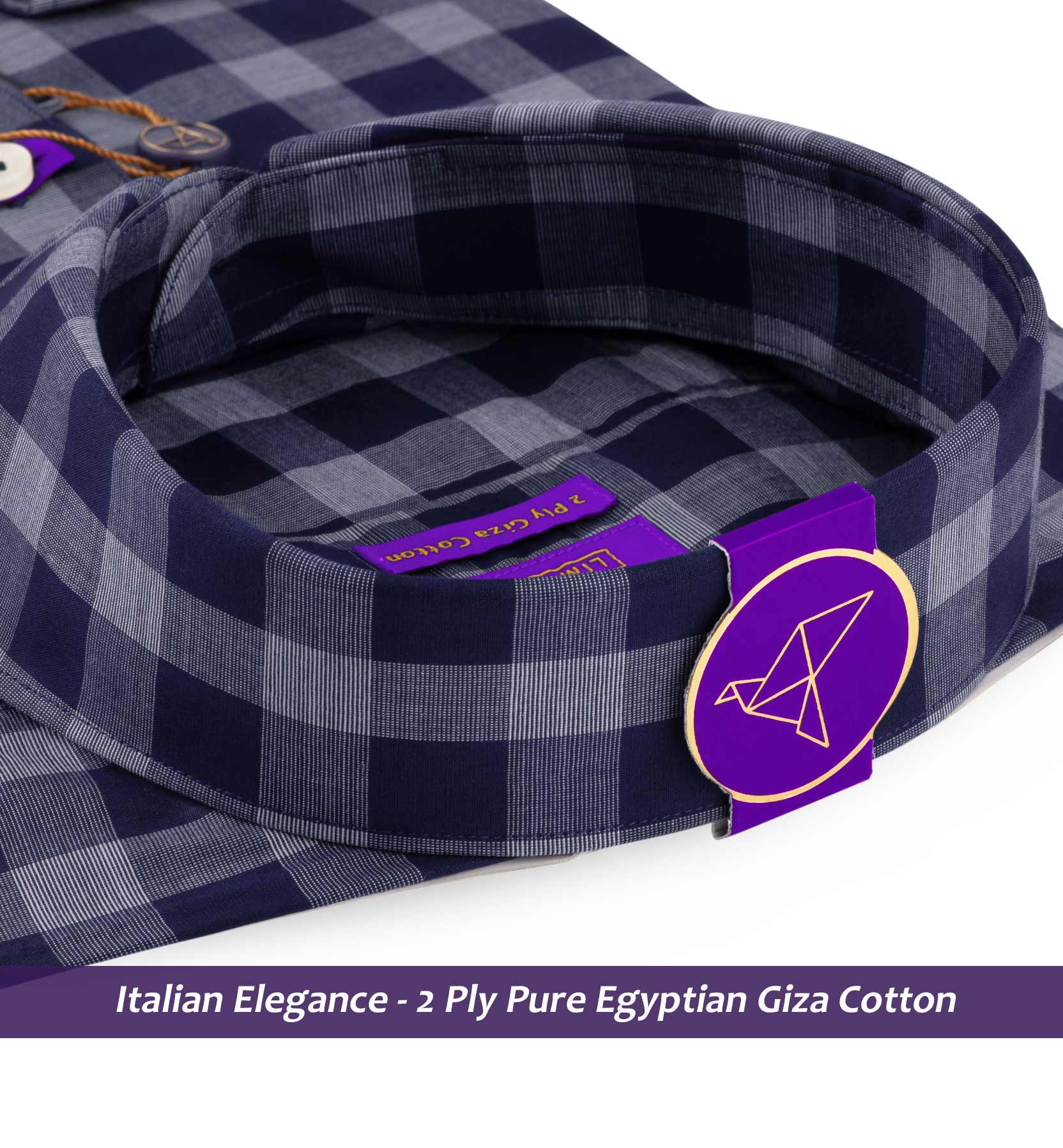 Rhodes- Navy & Grey Magical Check