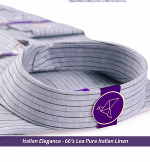 Men's shirt in Steel Grey & Anchor Grey Stripe - Shirts for men