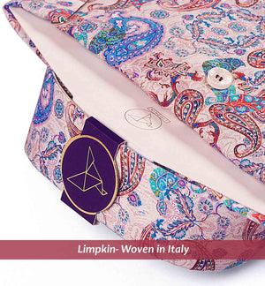 Palermo- Burgundy & Teal Paisley Print