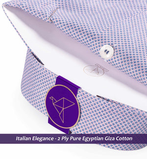 Luton- Navy & White Magical Geometric Print
