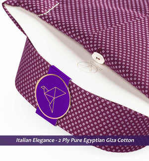 Santorini- Burgundy & White Motif