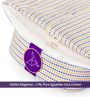 Belfast- Yellow & Blue Polka Structure