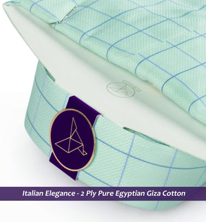 Brampton- Mint Green & Blue Magical Check