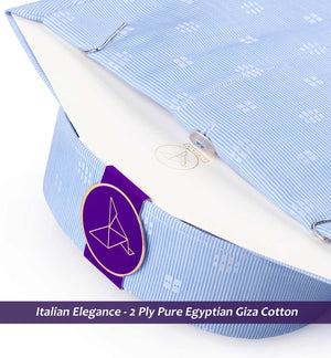Zurich- Sky Blue Horizontal Stripe