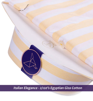 Montrouge - Daffodil Yellow & White Stripe