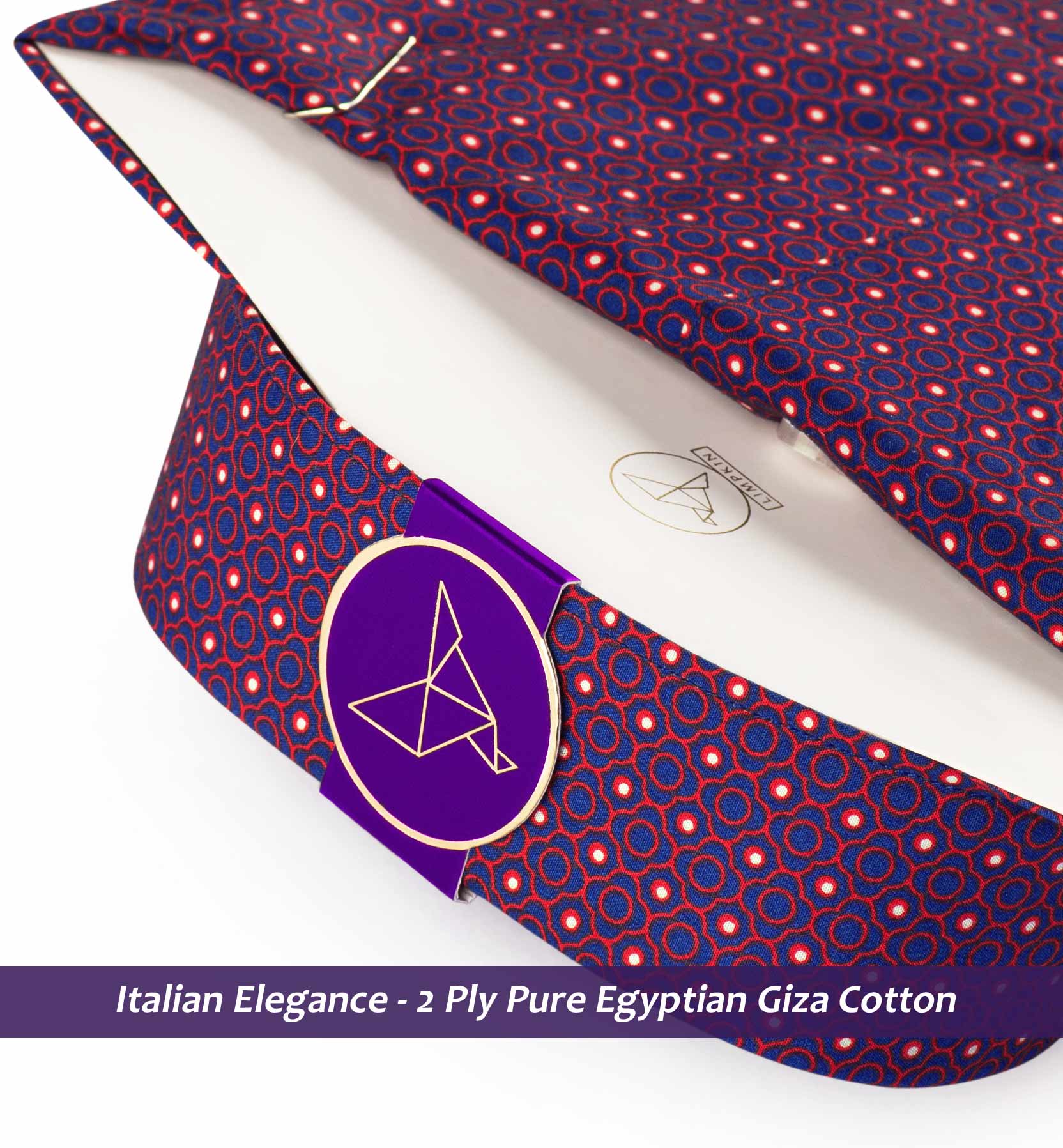 Wonosari- Burgundy & Navy Magical Print