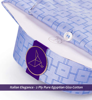 Frisco- Oxford Blue & Sky Blue Check