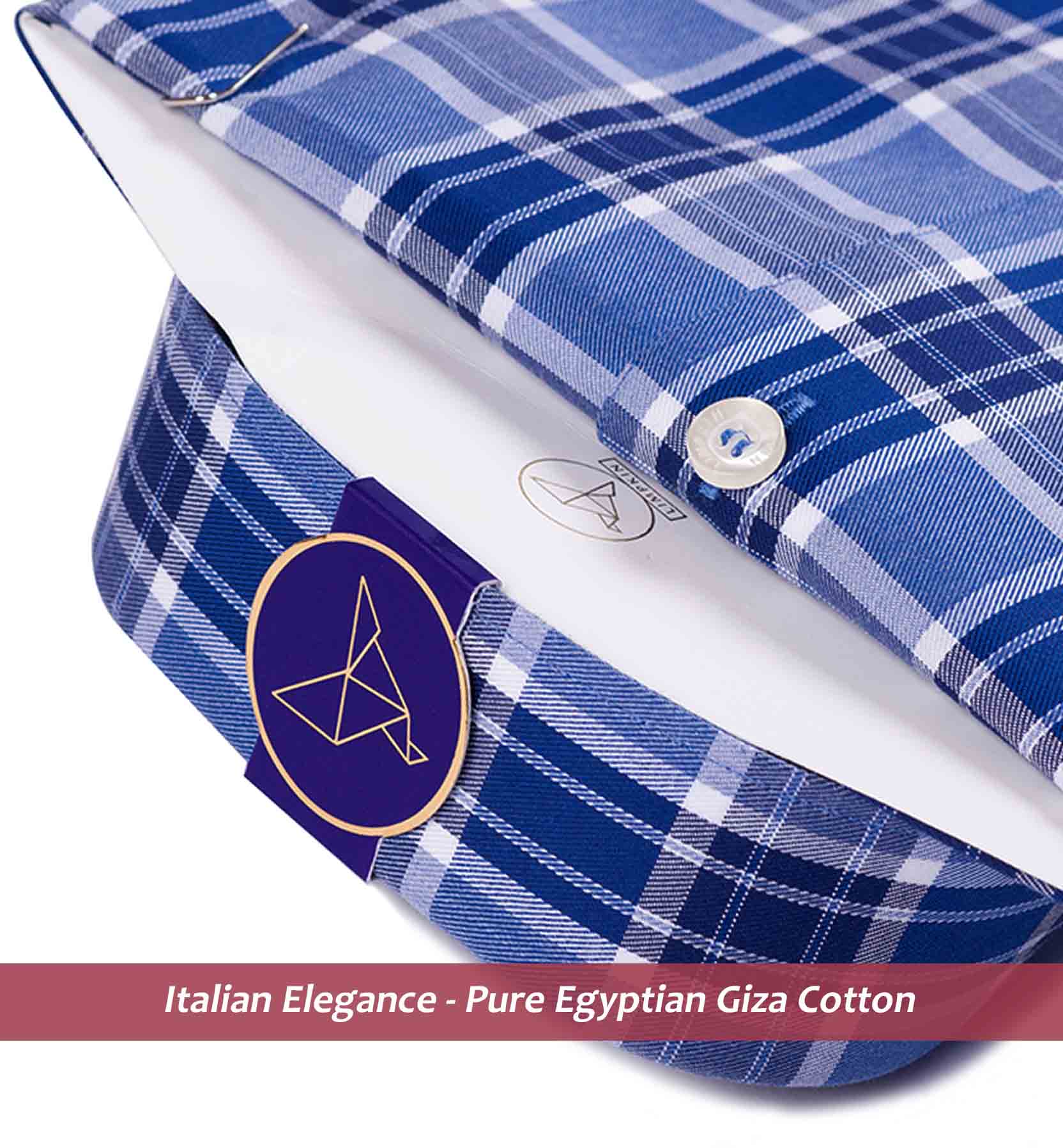PERTH- NAVY & WHITE MAGICAL CHECK