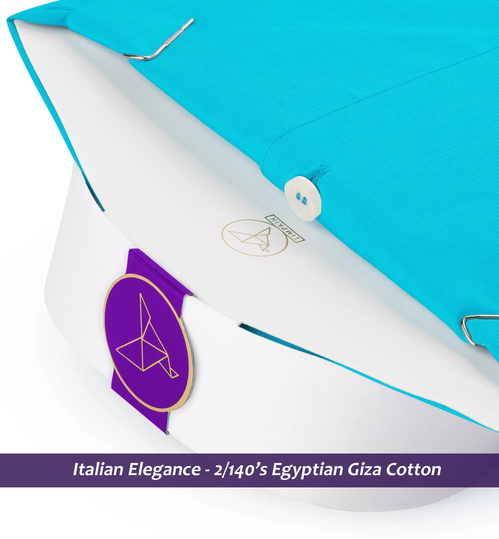 Napoli- Formal Turquoise with White Collar