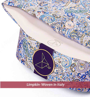 REIMS- NAVY & TURQUOISE MAGICAL PAISLEY PRINT