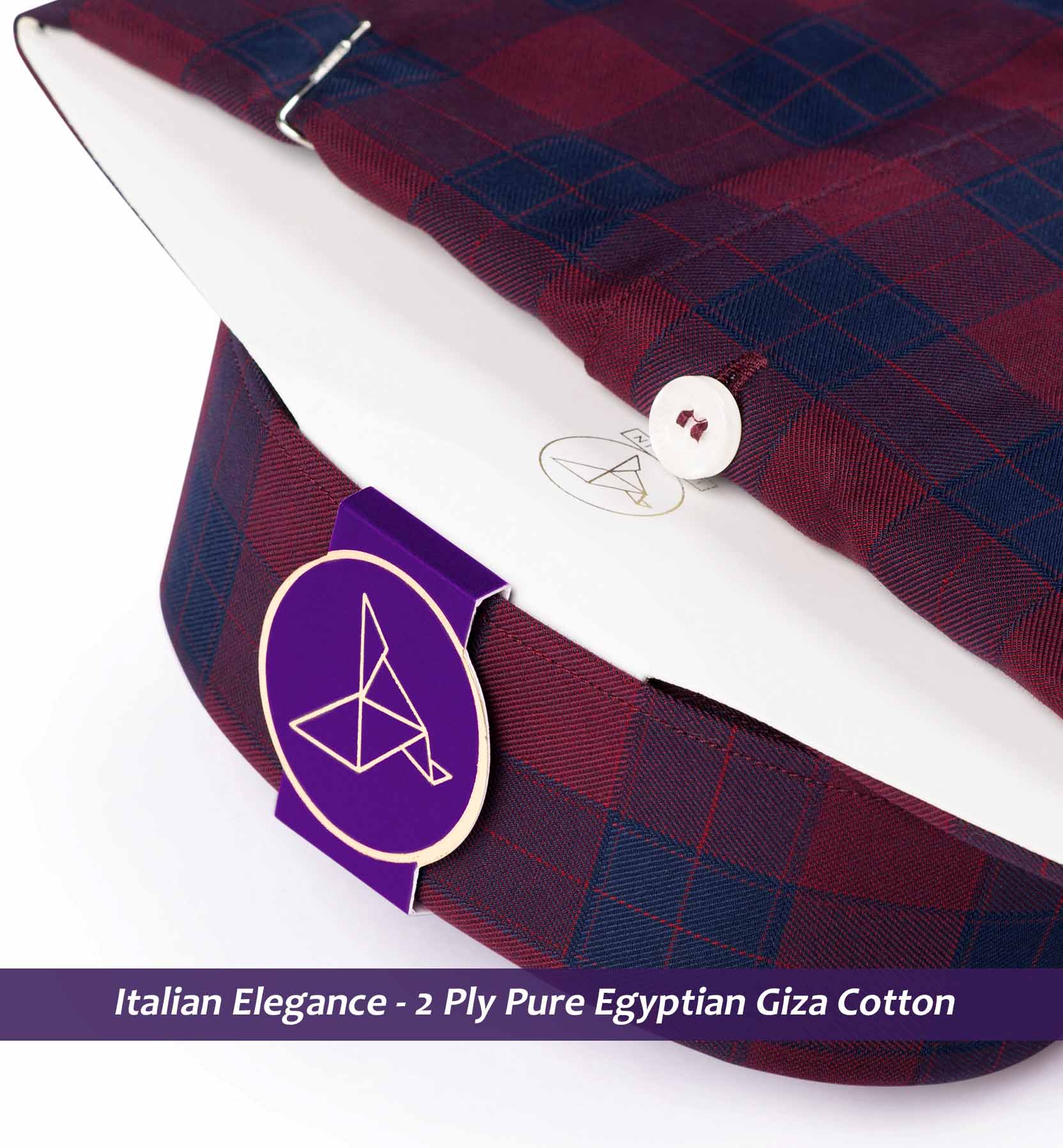 Huntington- Burgundy & Navy Magical Check