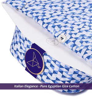 Napier- Blue & White Geo Print