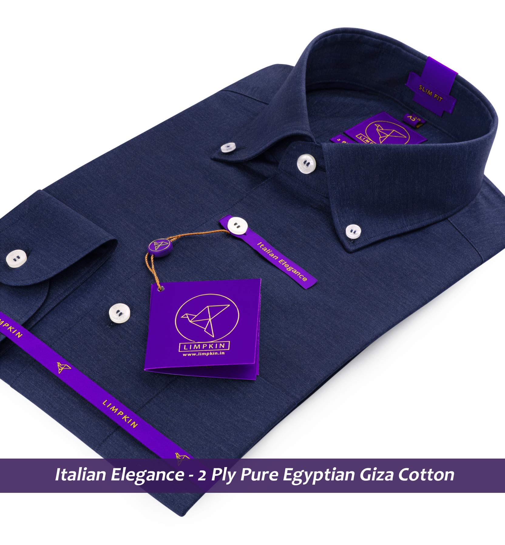 Legnano- Navy Blue Button Down
