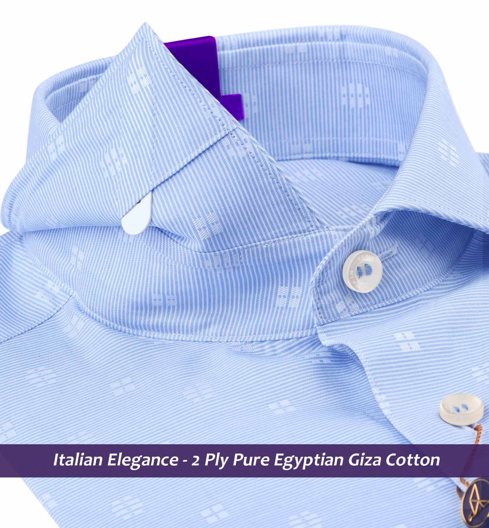 Zurich- Sky Blue Horizontal Stripe