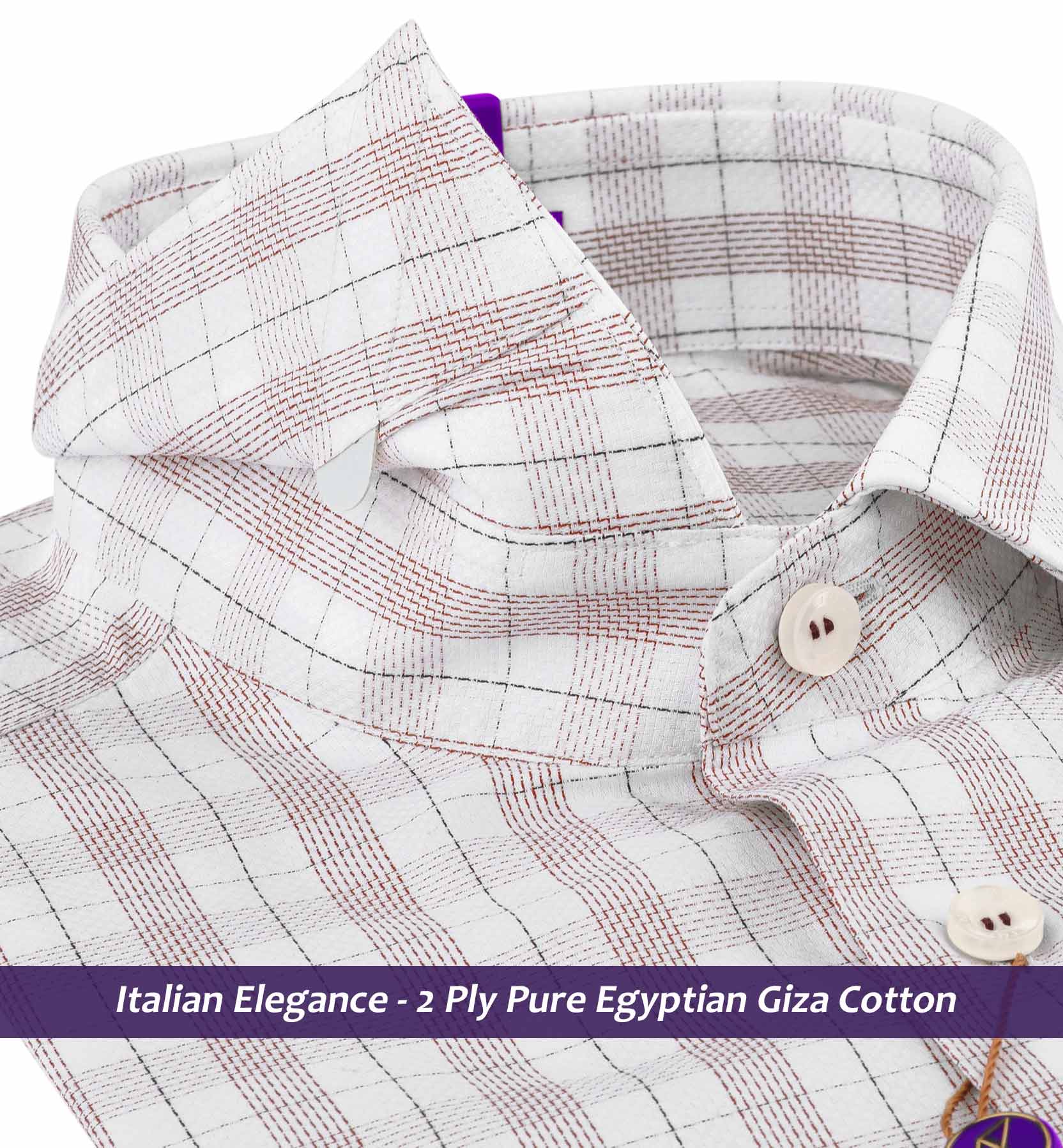 Cuenca- Mulberry Burgundy & White Check
