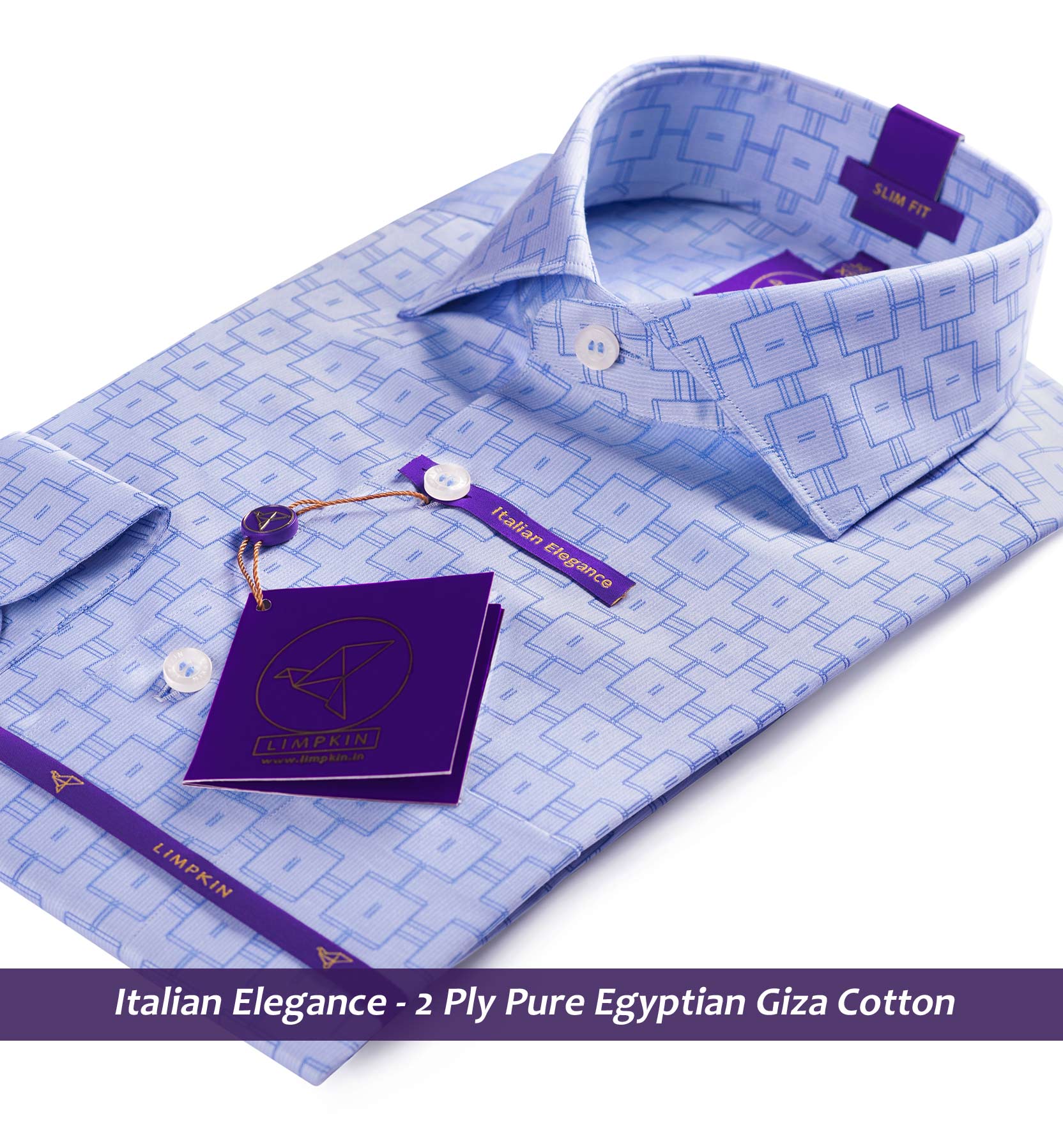 Frisco- Oxford Blue & Sky Blue Check