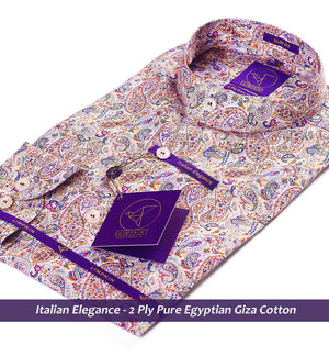 Printed Shirts - Burgundy & Navy Blue | Mens Shirts - Limpkin