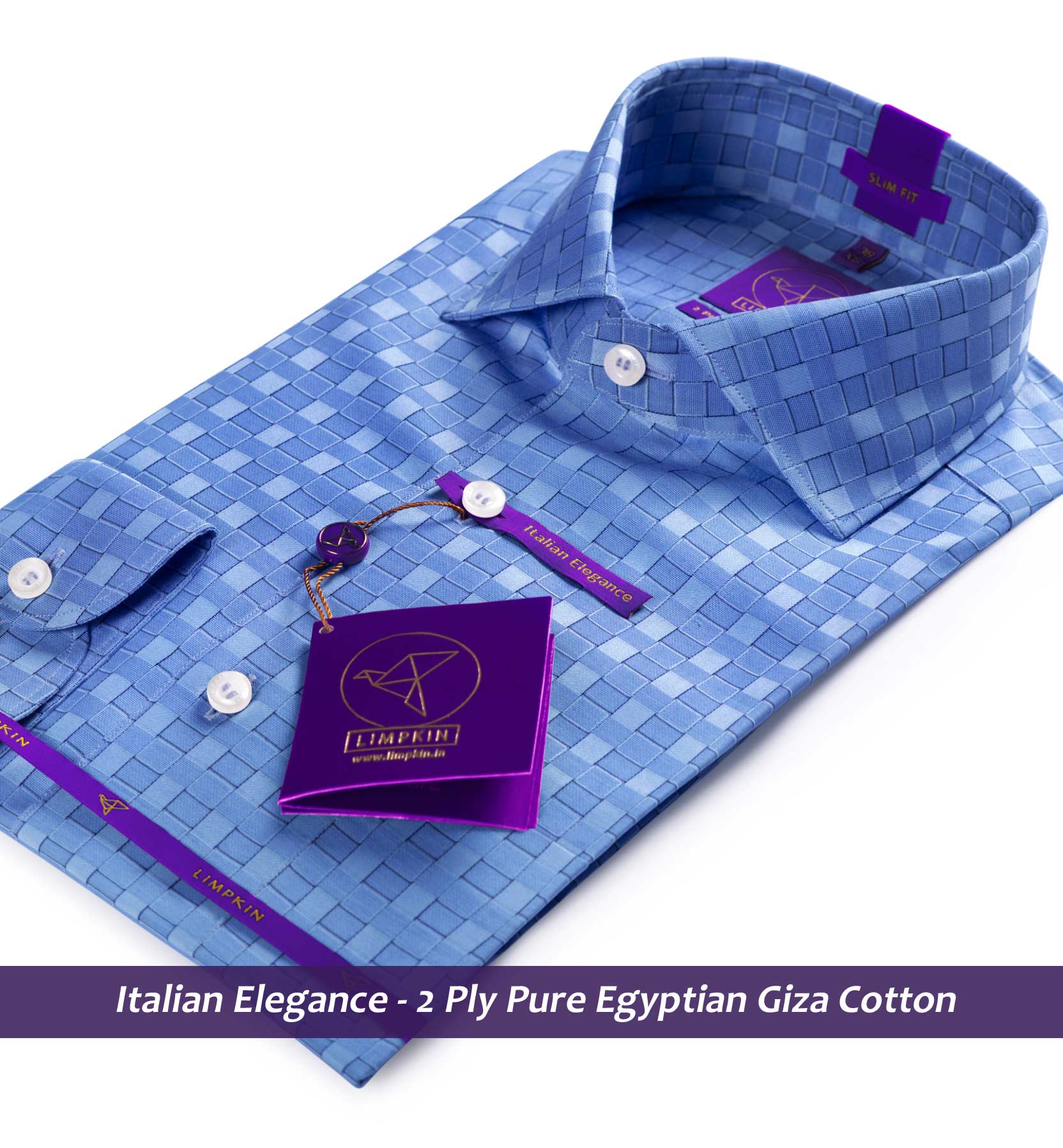 Lexington- Azure Blue Check