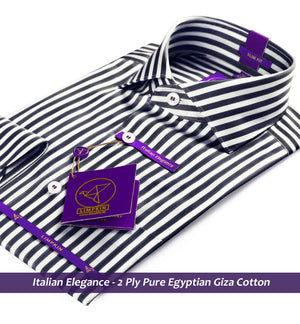 California- Black & White Stripe