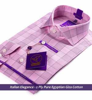 Paris- Flamingo Pink & Grey Check