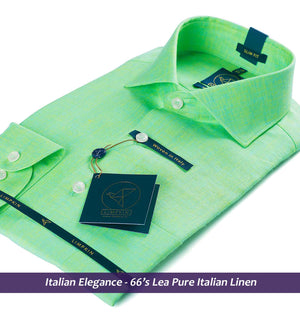 Linen Shirts - Sea Foam Green Linen | Shirts for Men - Limpkin
