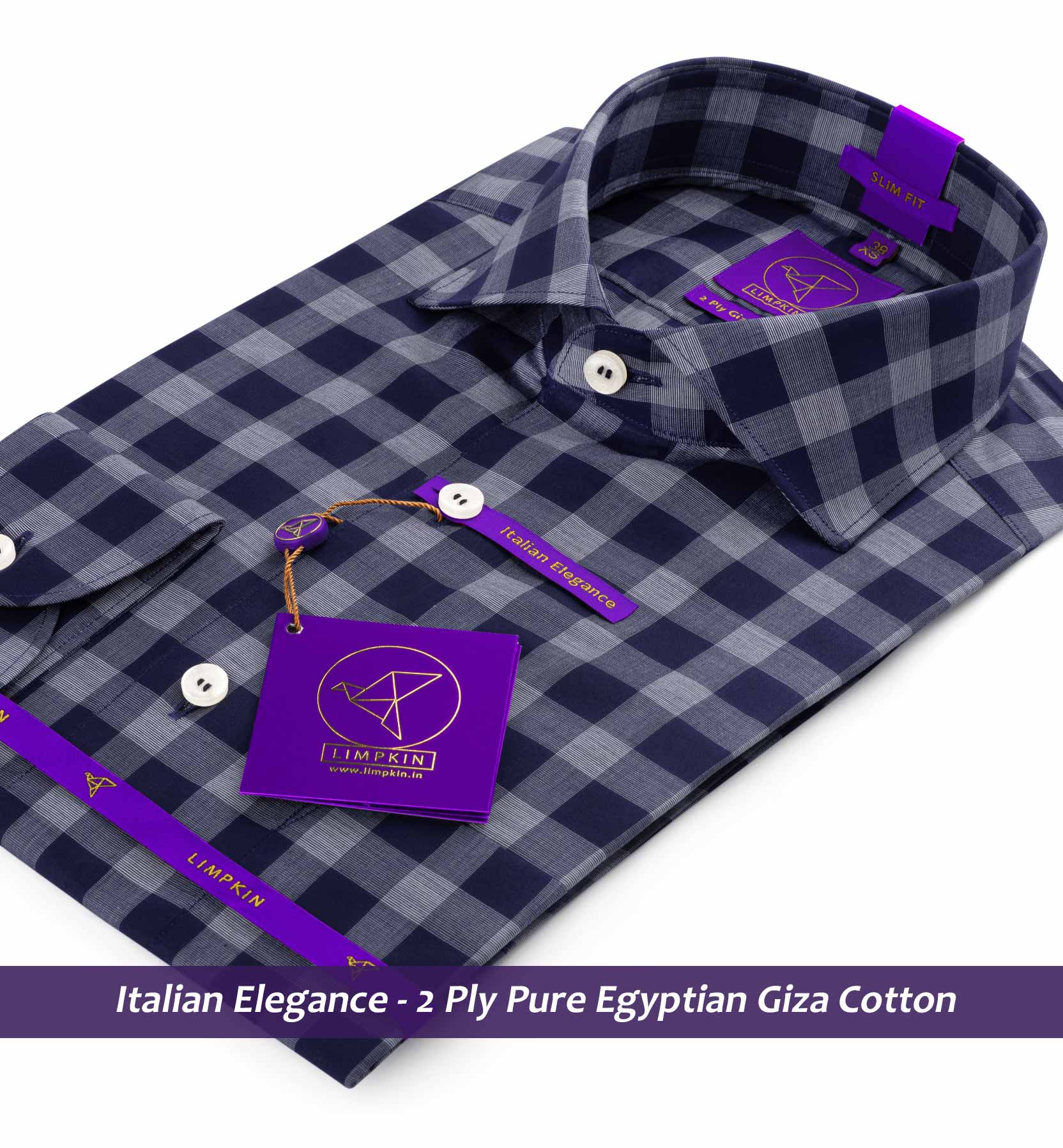 Rhodes- Navy & Grey Magical Check