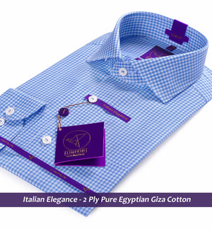 Orlando- Azure Blue & White Magical Check
