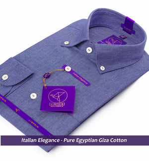Stockport- Navy Oxford Button Down