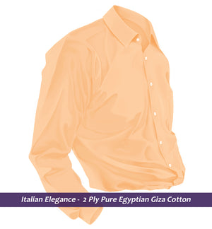 Adelaide- Melon Orange Magical Solid- 2 Ply Egyptian Giza Cotton-    Delivery from 21st April