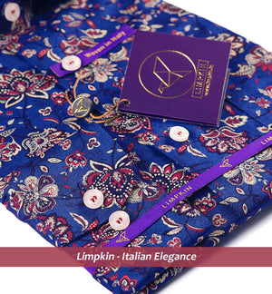 Segovia- Burgundy & Navy Floral Print
