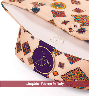 Avignon- Burgundy & Cream Mandala Print