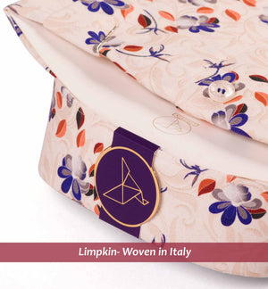 Kawasaki- Beige & Burgundy Magical Print