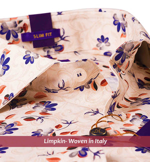 Kawasaki- Beige & Burgundy Magical Print