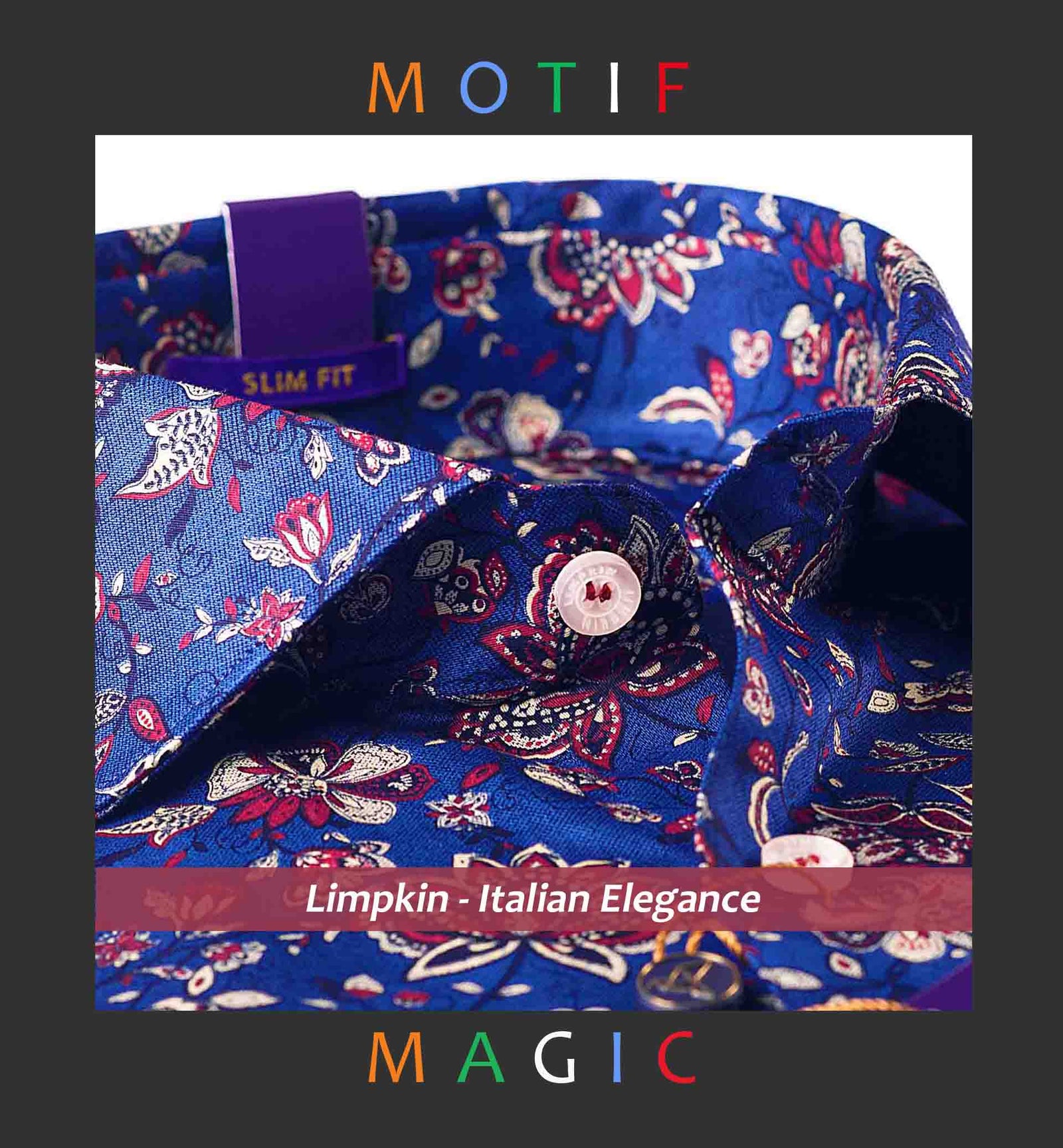 Segovia- Burgundy & Navy Floral Print