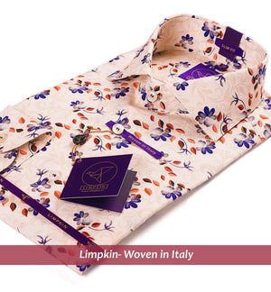 Kawasaki- Beige & Burgundy Magical Print