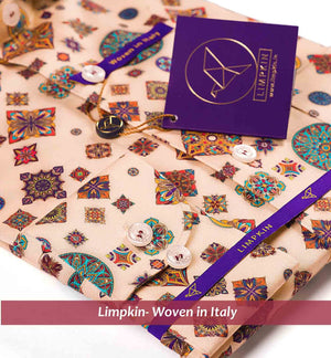 Avignon- Burgundy & Cream Mandala Print