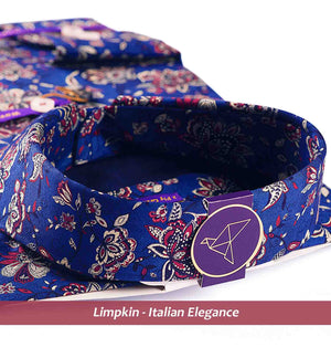 Segovia- Burgundy & Navy Floral Print