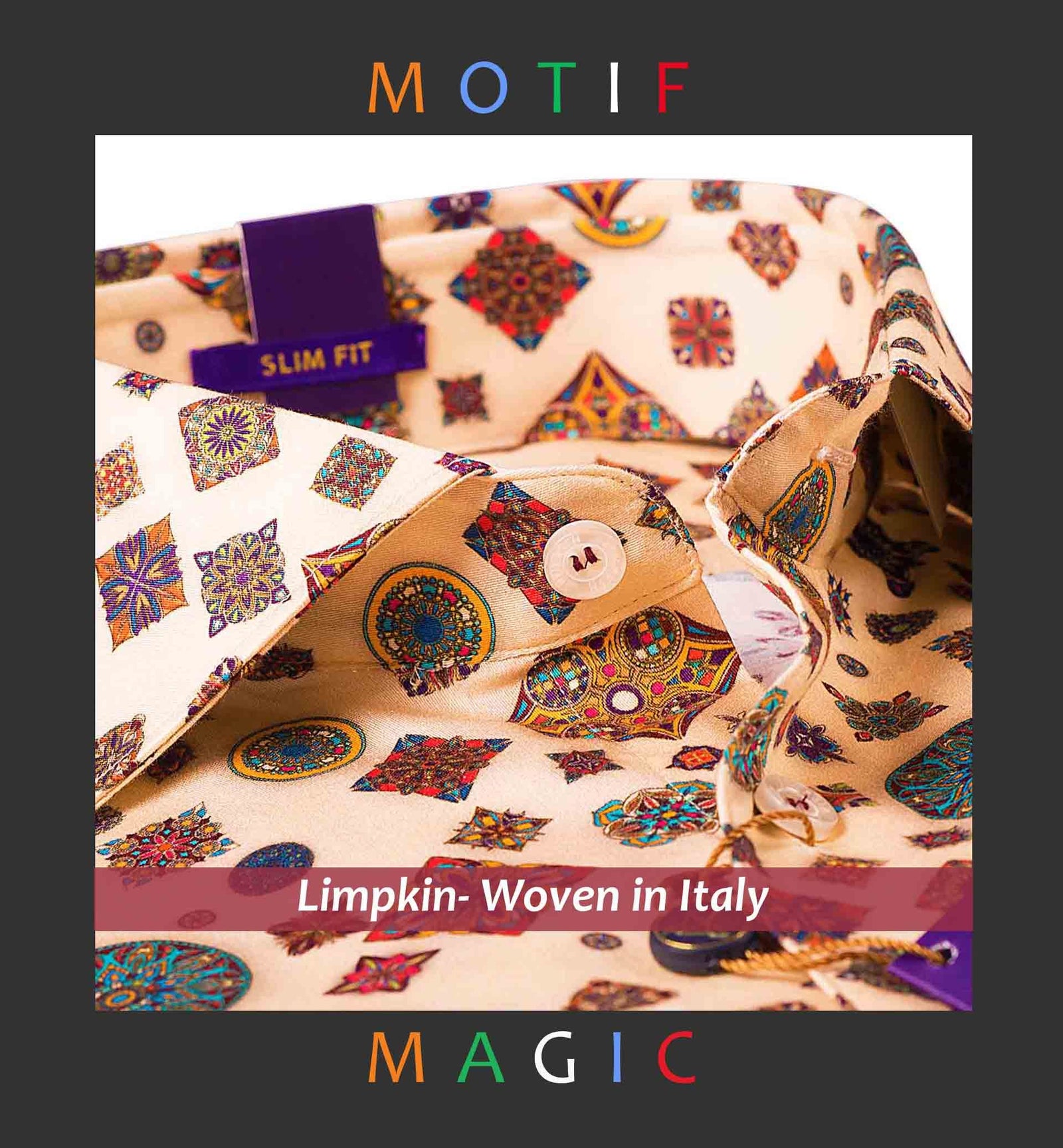 Avignon- Burgundy & Cream Mandala Print