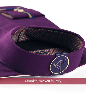 Brighton- Deep Purple with Print Contrast