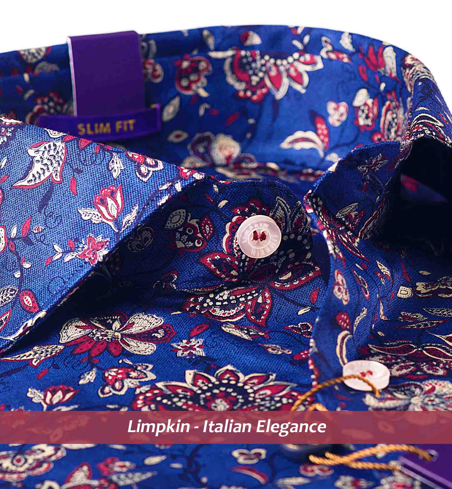 Segovia- Burgundy & Navy Floral Print