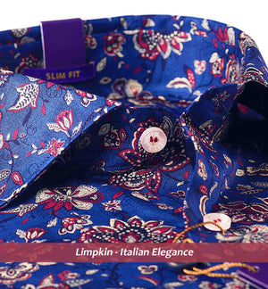 Segovia- Burgundy & Navy Floral Print