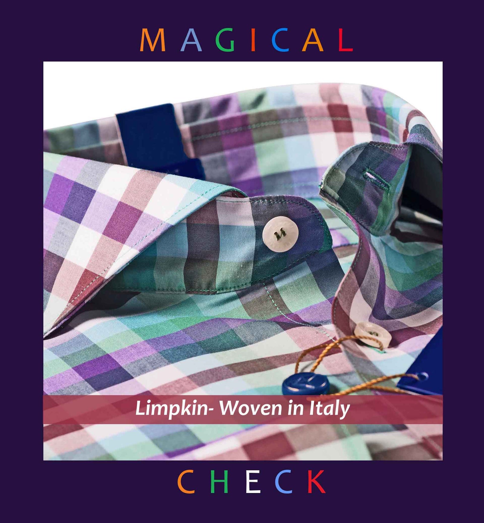 Sofia - Teal & Purple Magical Check